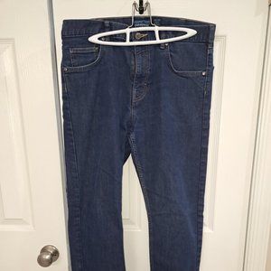 Patagonia flex fabric blue jeans (men's 33x32)